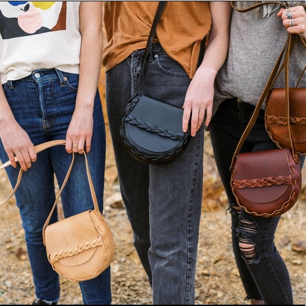 Boho leather Joplin crossbody bag